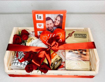 presentes personalizados bandeja madeira novo amor